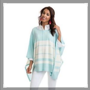 NWT Vineyard Vines Striped Sweater Poncho XS/S